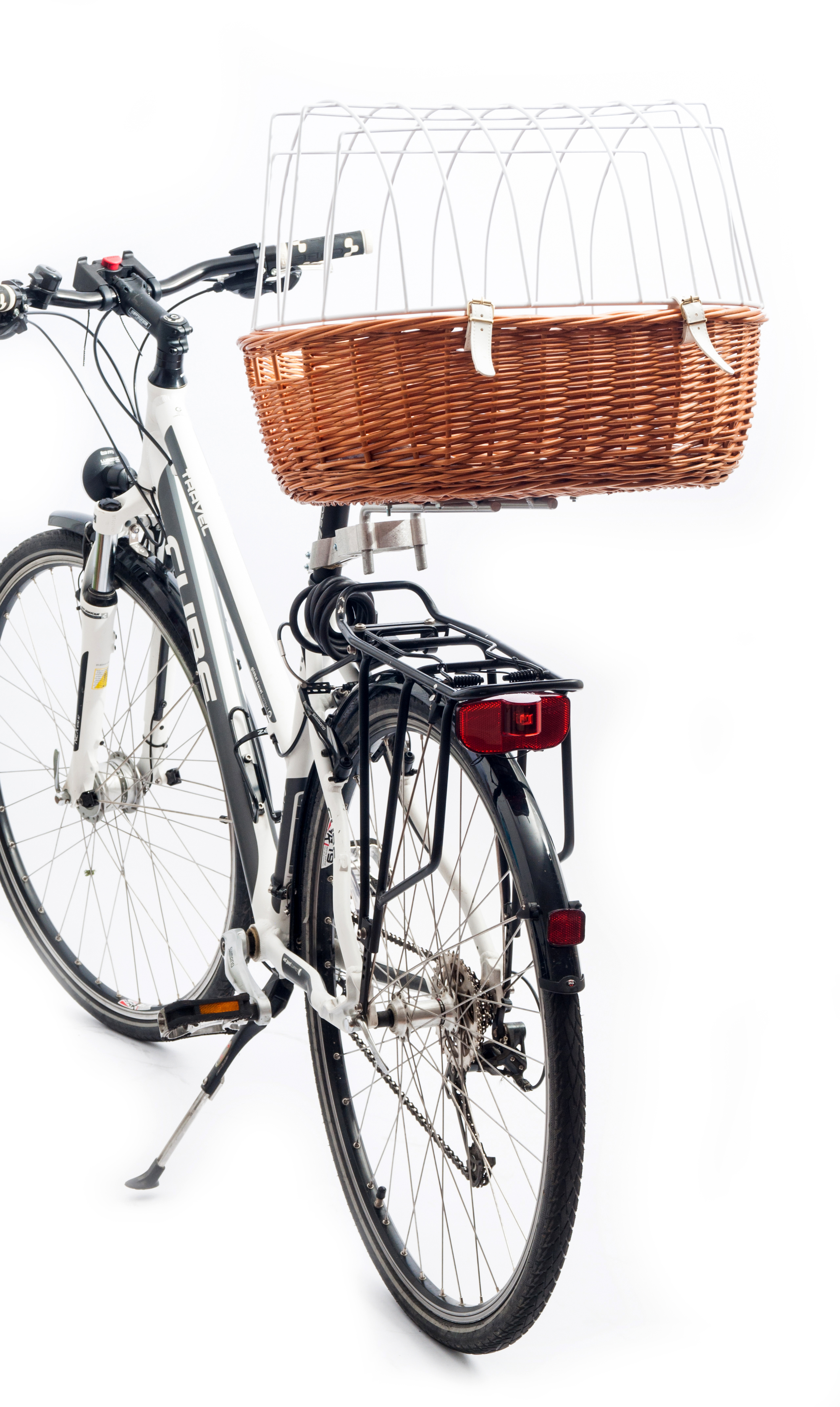 Aumüller Fahrradkorb Rahmenmontage hinten gesottene Weide